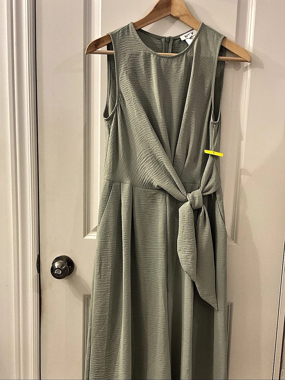 DKNY Wrap Maxi Dress in Green Size Small Like New